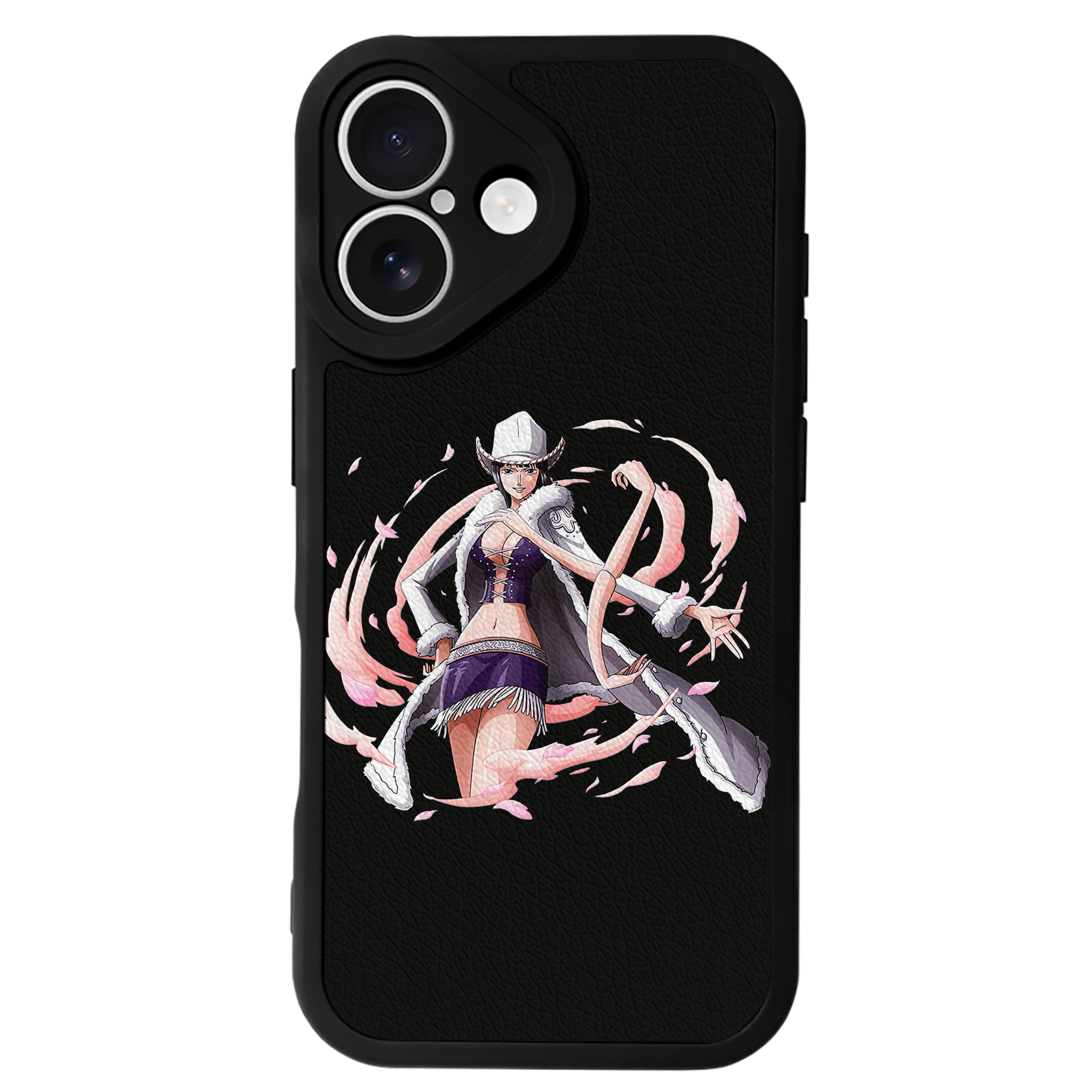 （画像用） ワンピース ニコ・ロビン ONE PIECE Nico Robin 【iPhone 16シリーズ対応】シリコンスマホケース（レザー調） 材質：シリコン